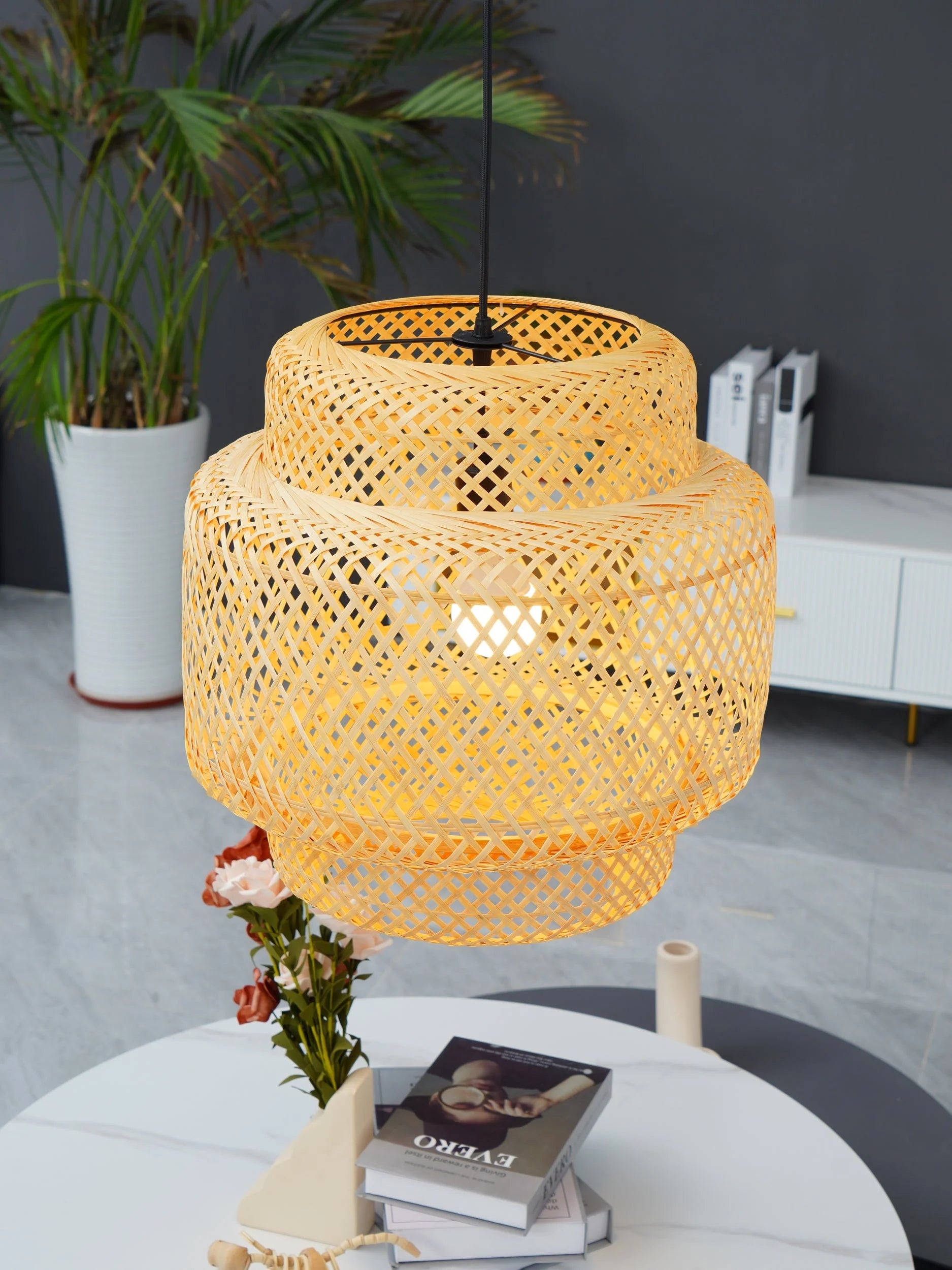 Bamboo Pendant Light - Yiarolight