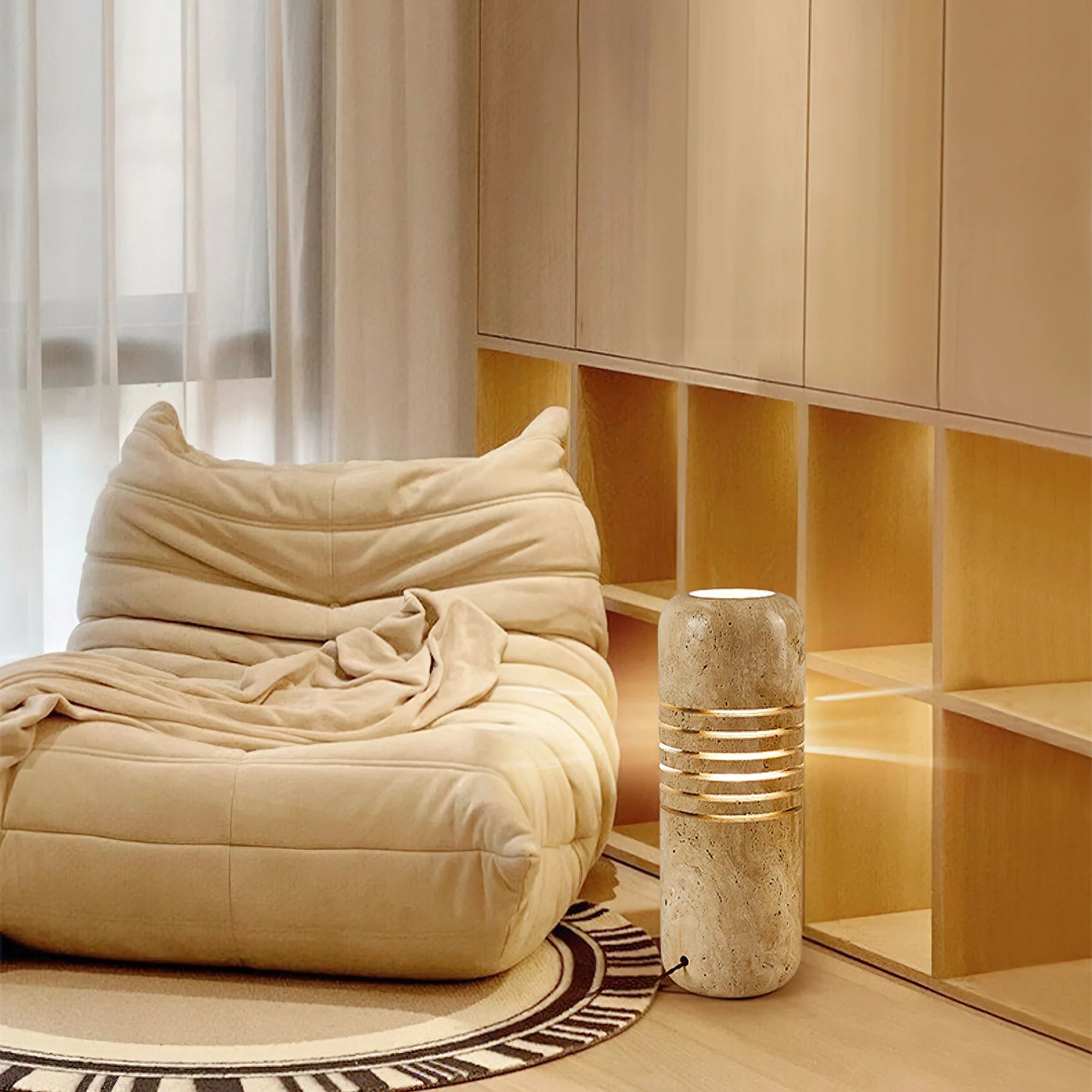 Big Stone Bucket Floor Lamp - Yiarolight