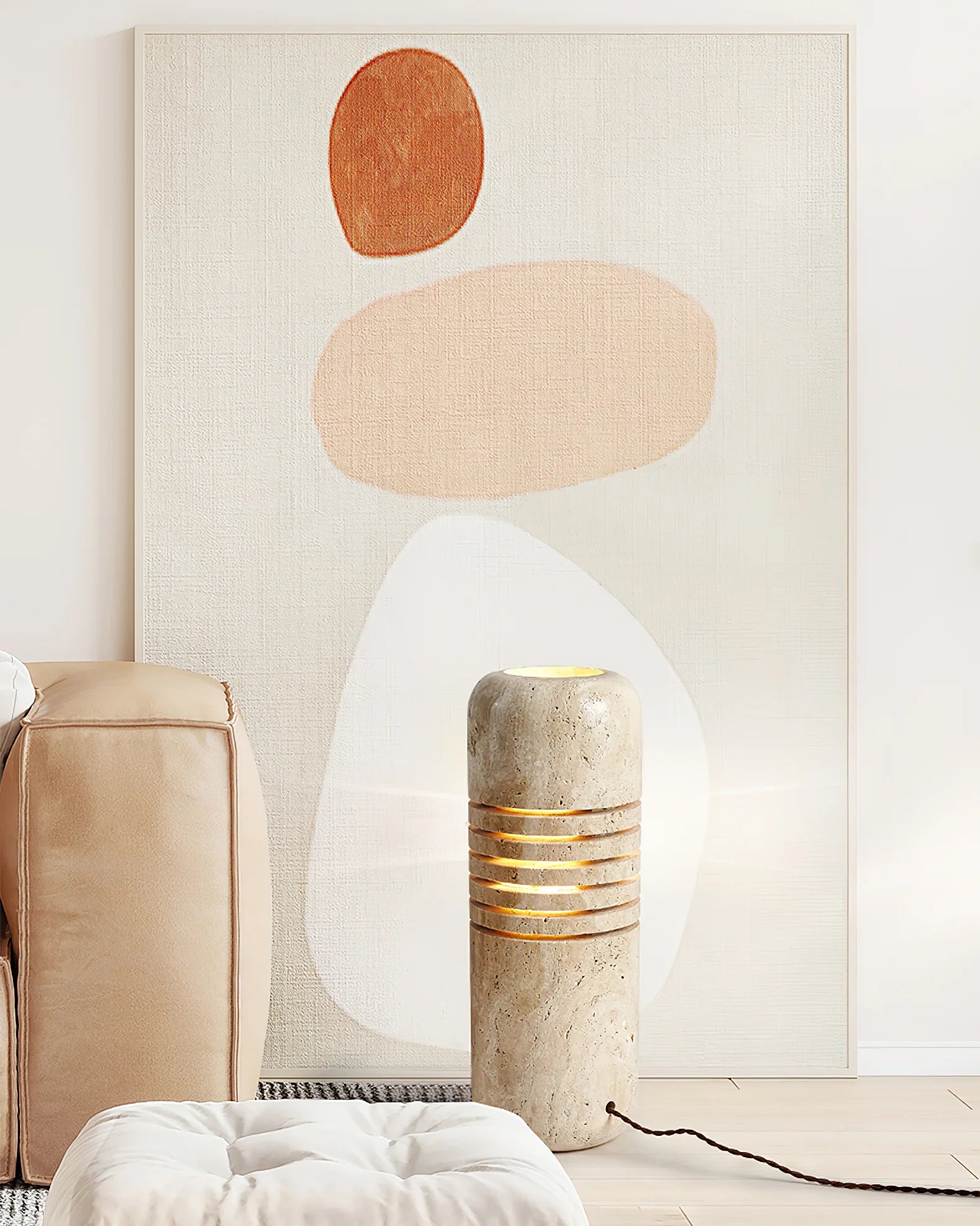 Big Stone Bucket Floor Lamp - Yiarolight