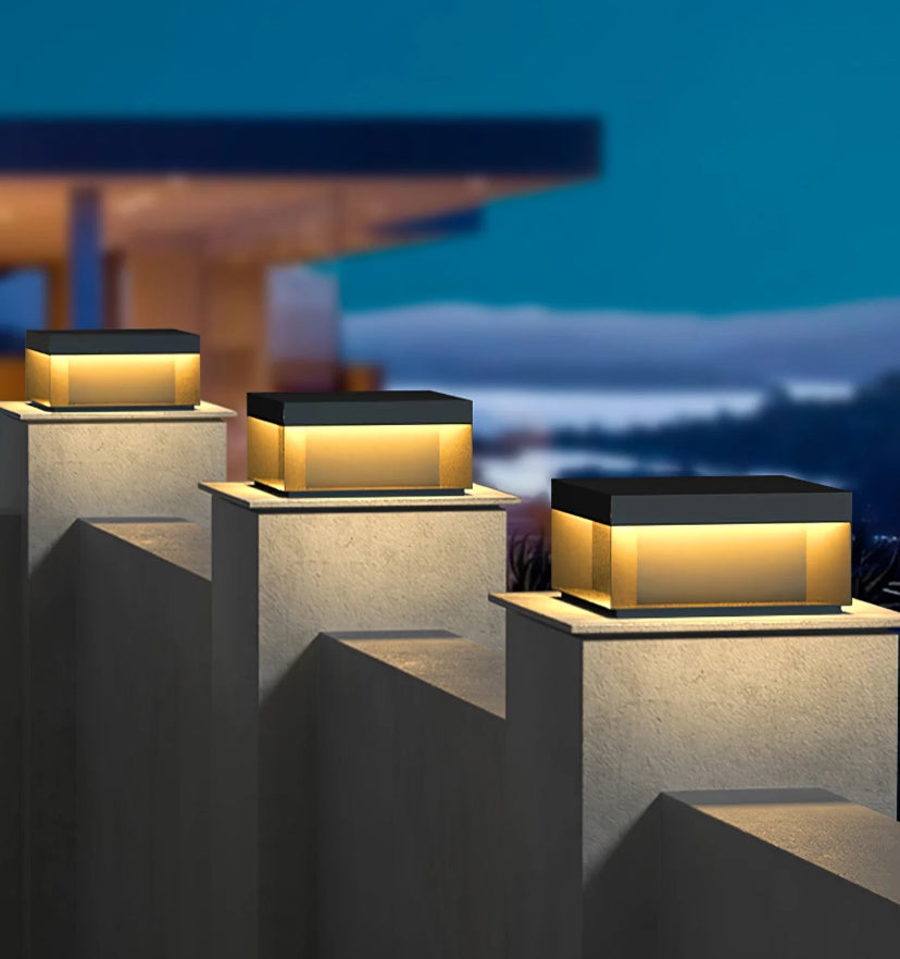 Black Box Outdoor Post Light - Yiarolight