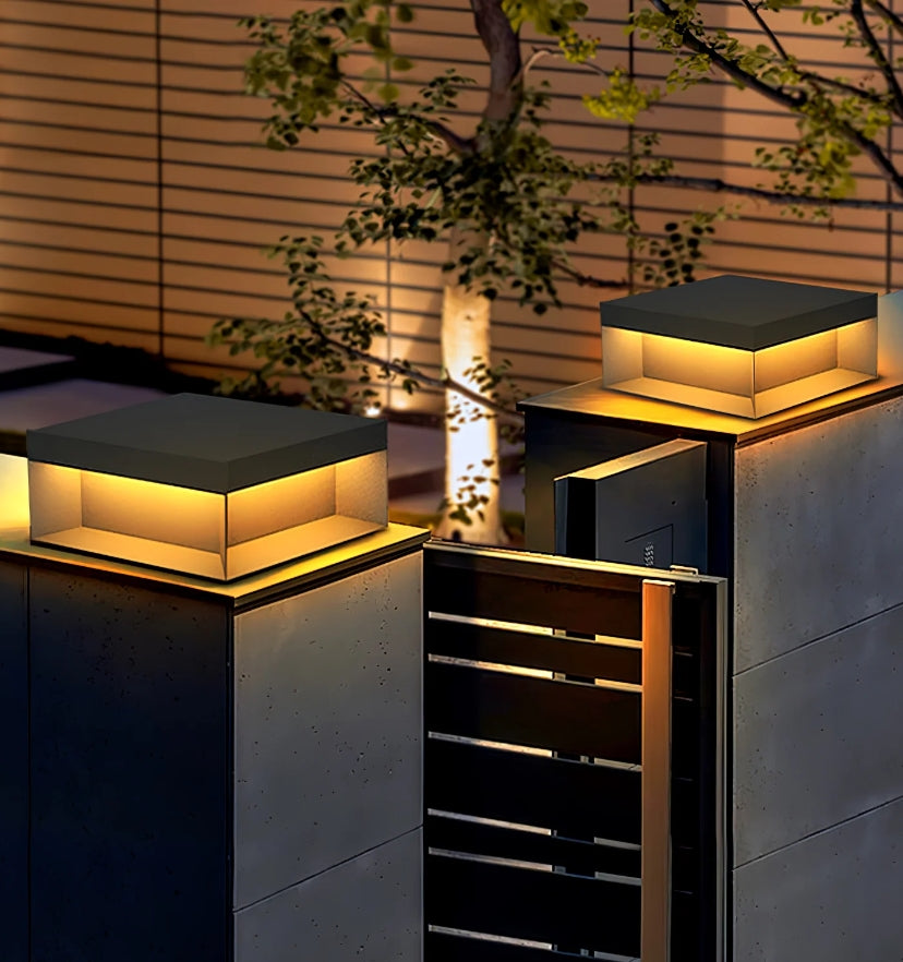 Black Box Outdoor Post Light - Yiarolight