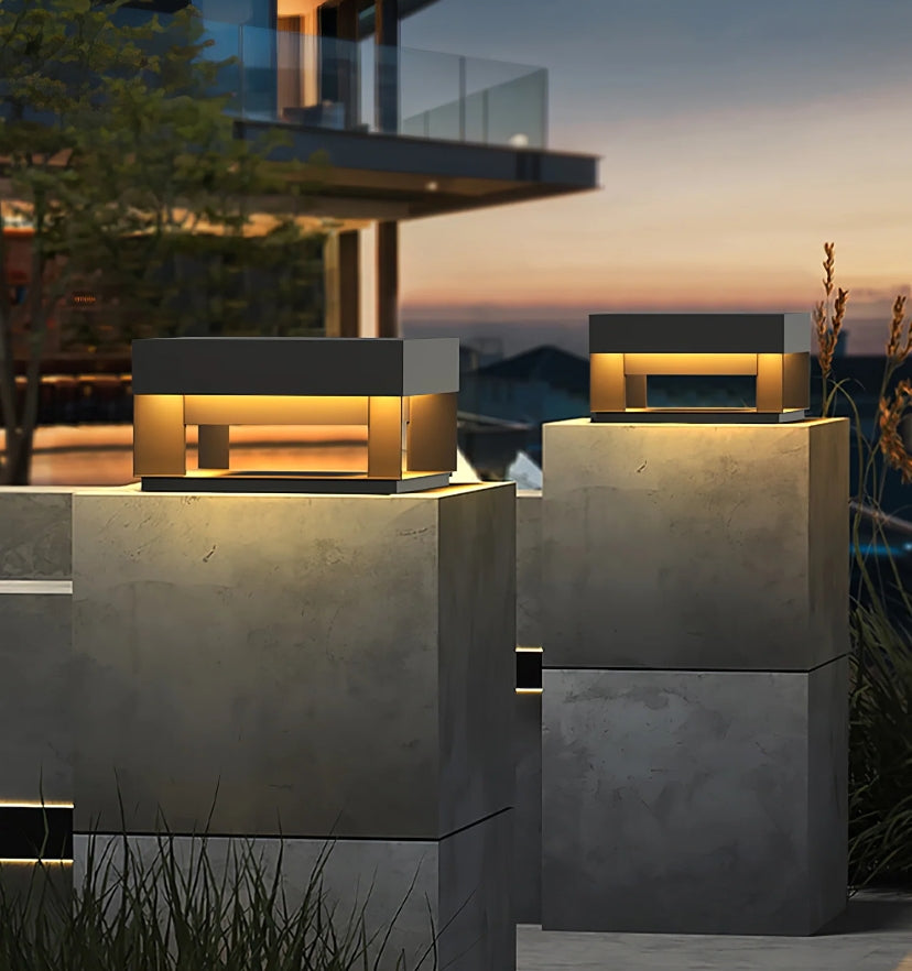 Black Box Outdoor Post Light - Yiarolight