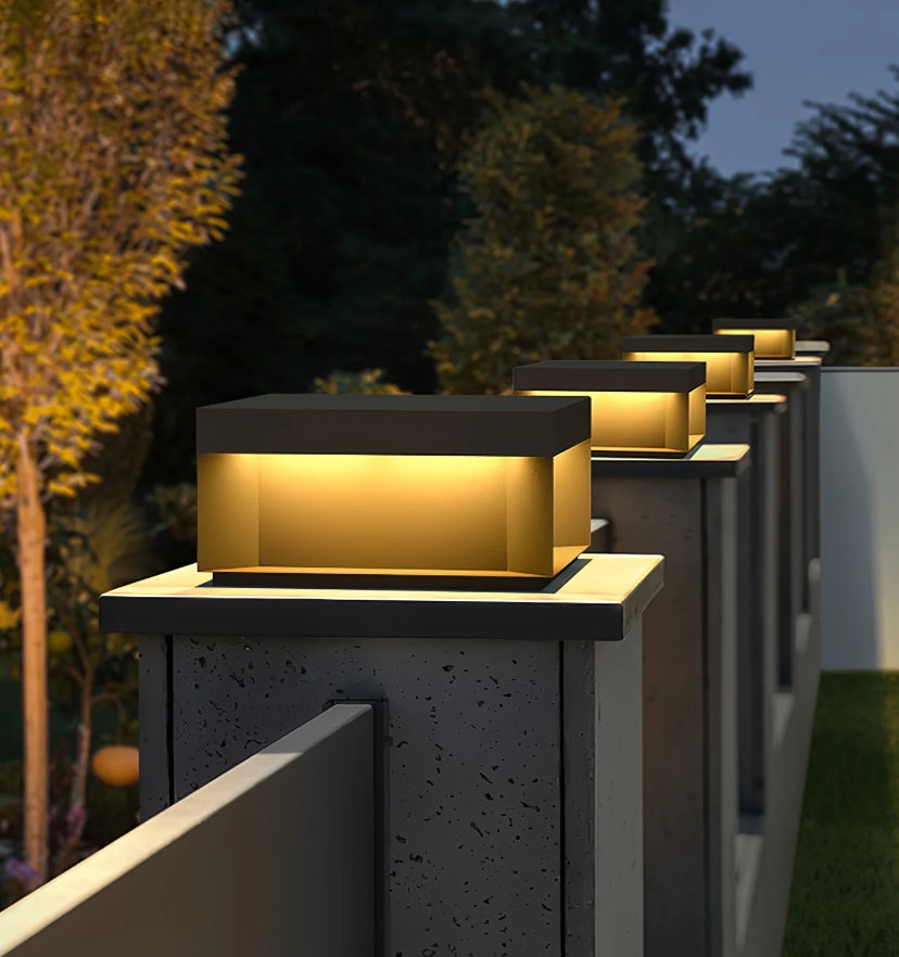 Black Box Outdoor Post Light - Yiarolight