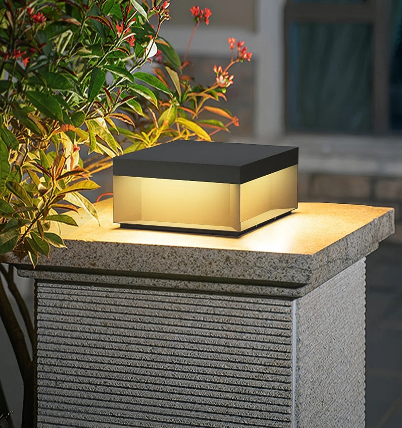 Black Box Outdoor Post Light - Yiarolight