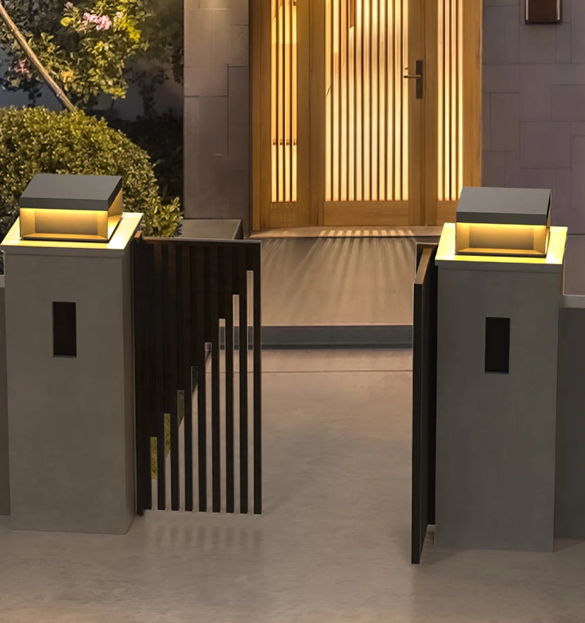 Black Box Outdoor Post Light - Yiarolight