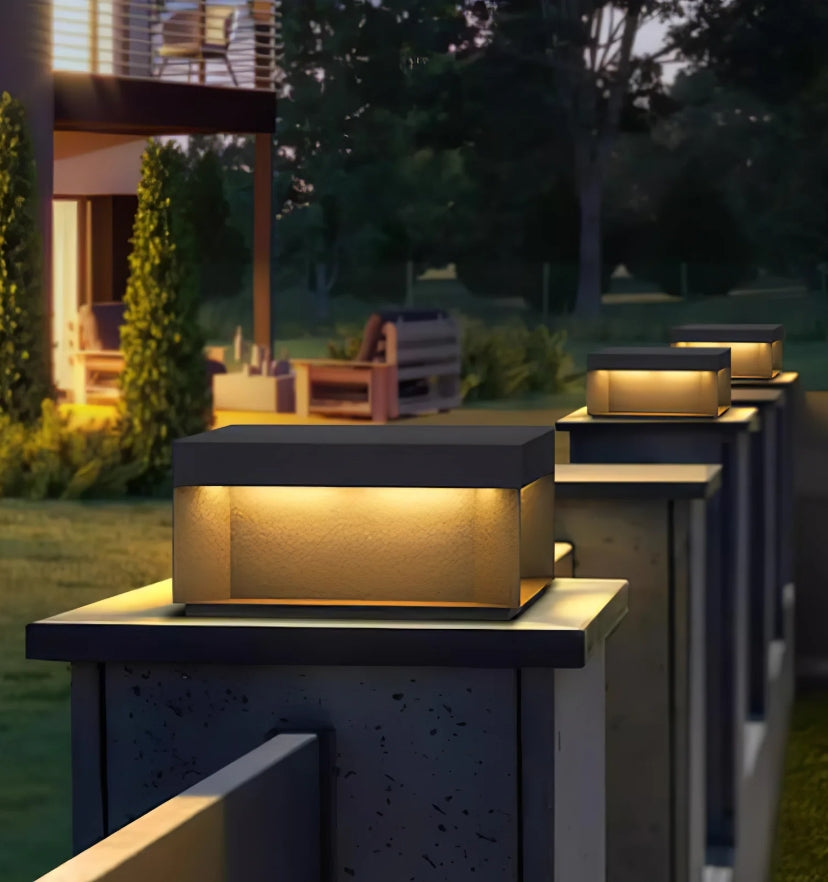 Black Box Outdoor Post Light - Yiarolight