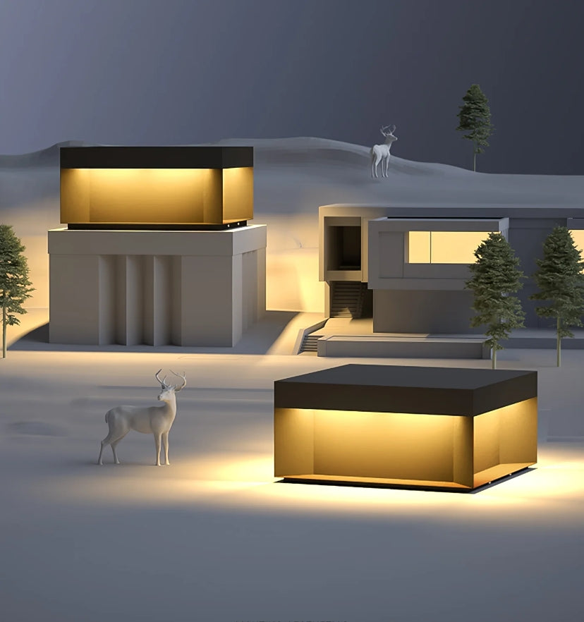 Black Box Outdoor Post Light - Yiarolight