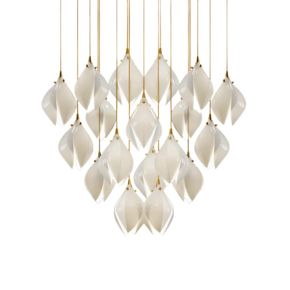Ceramic Flower Pendant Light - Yiarolight
