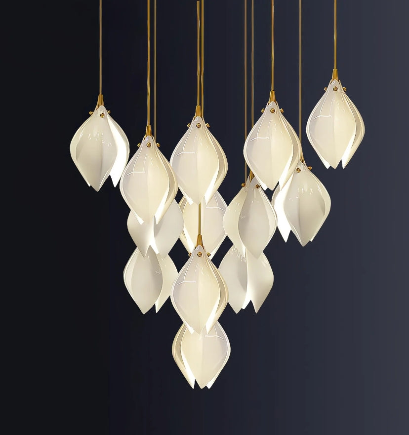 Ceramic Flower Pendant Light - Yiarolight