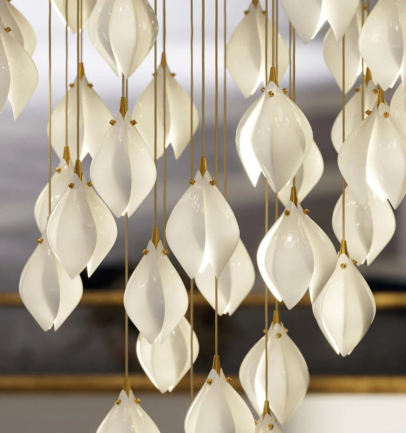 Ceramic Flower Pendant Light - Yiarolight