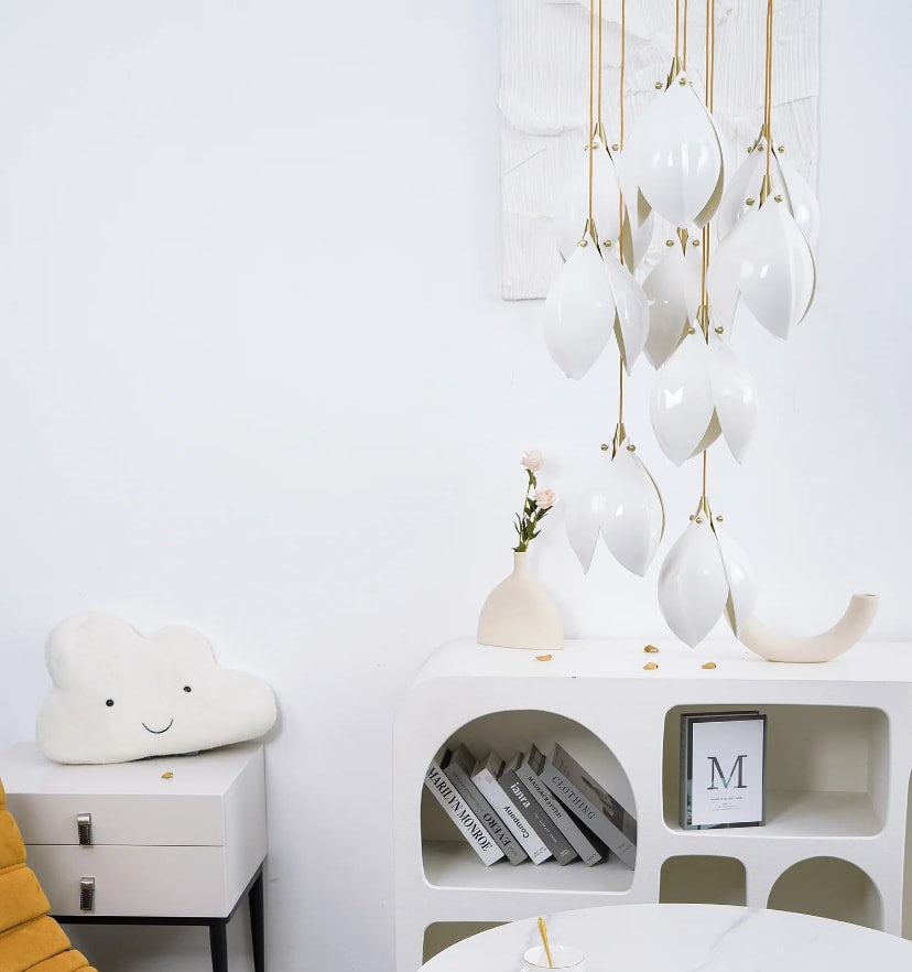 Ceramic Flower Pendant Light - Yiarolight