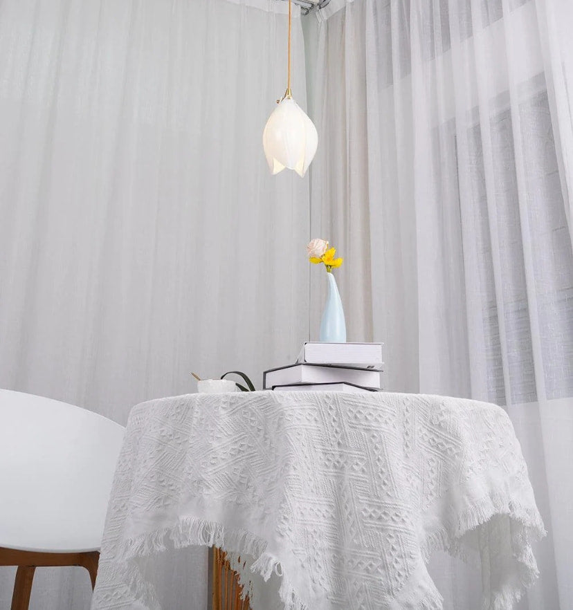 Ceramic Flower Pendant Light - Yiarolight