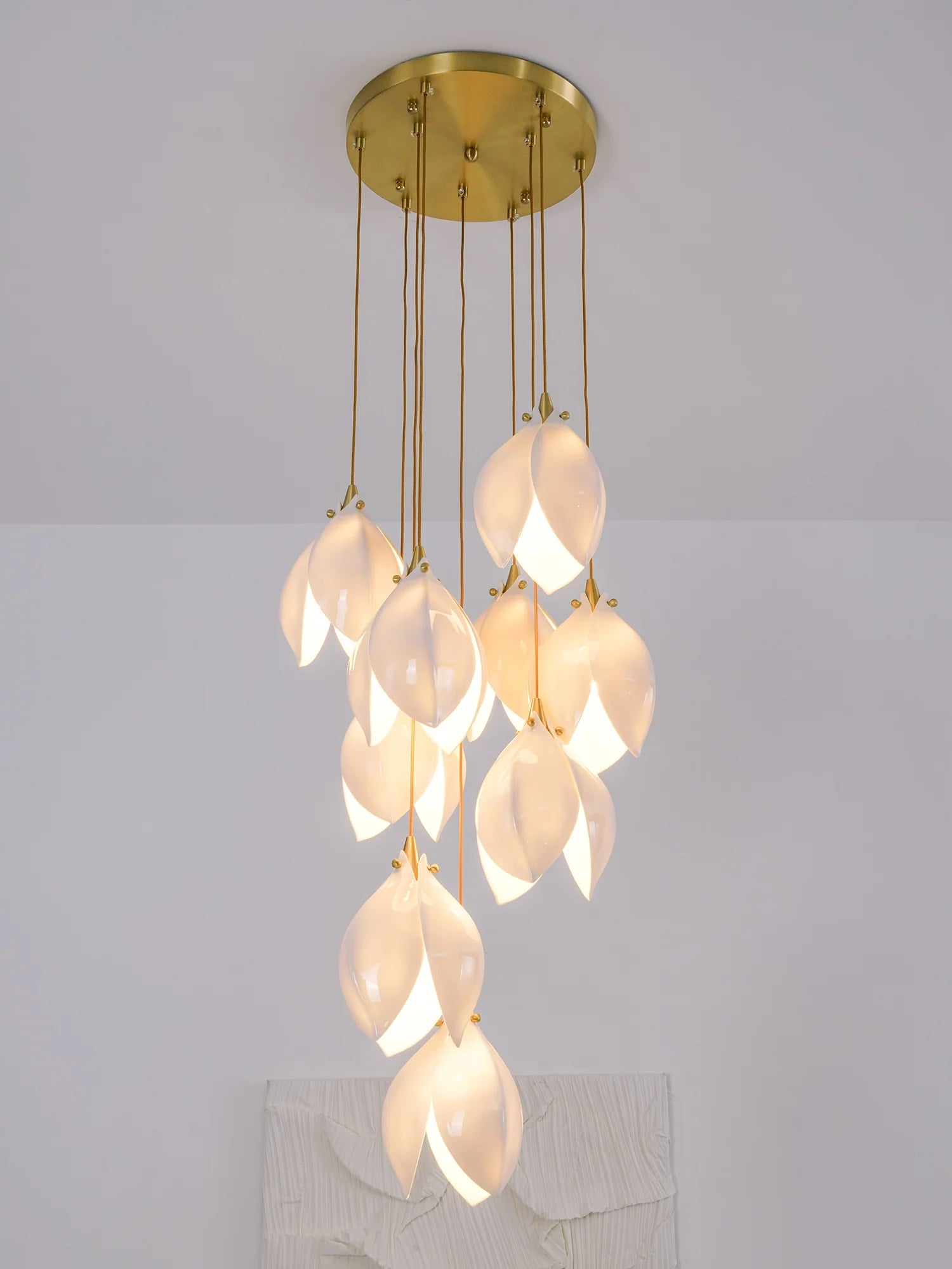 Ceramic Flower Pendant Light - Yiarolight