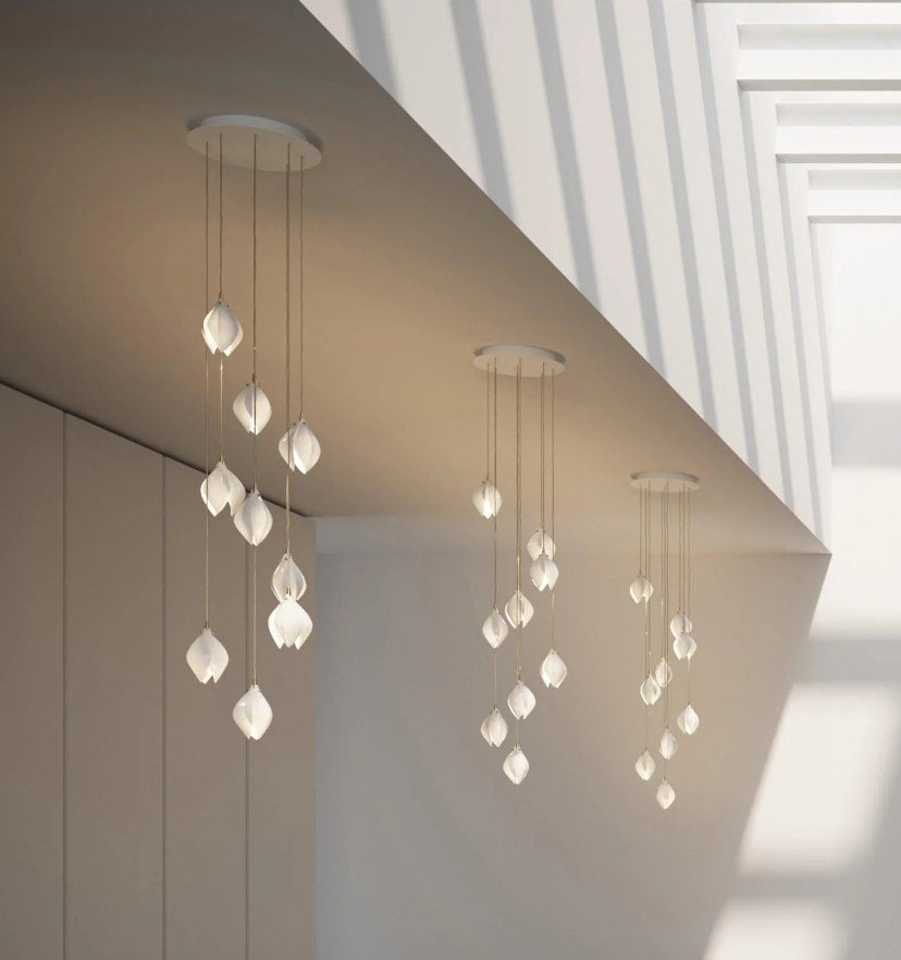 Ceramic Flower Pendant Light - Yiarolight