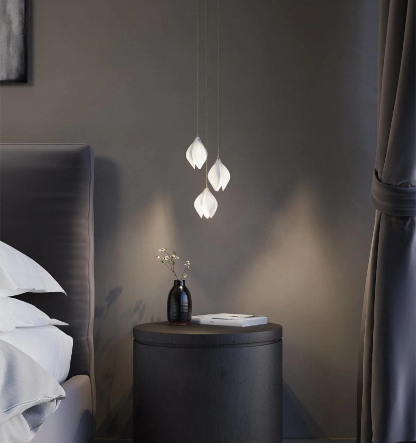 Ceramic Flower Pendant Light - Yiarolight