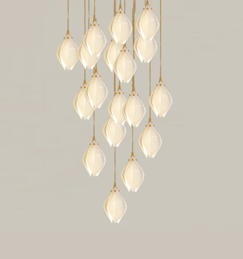 Ceramic Flower Pendant Light - Yiarolight