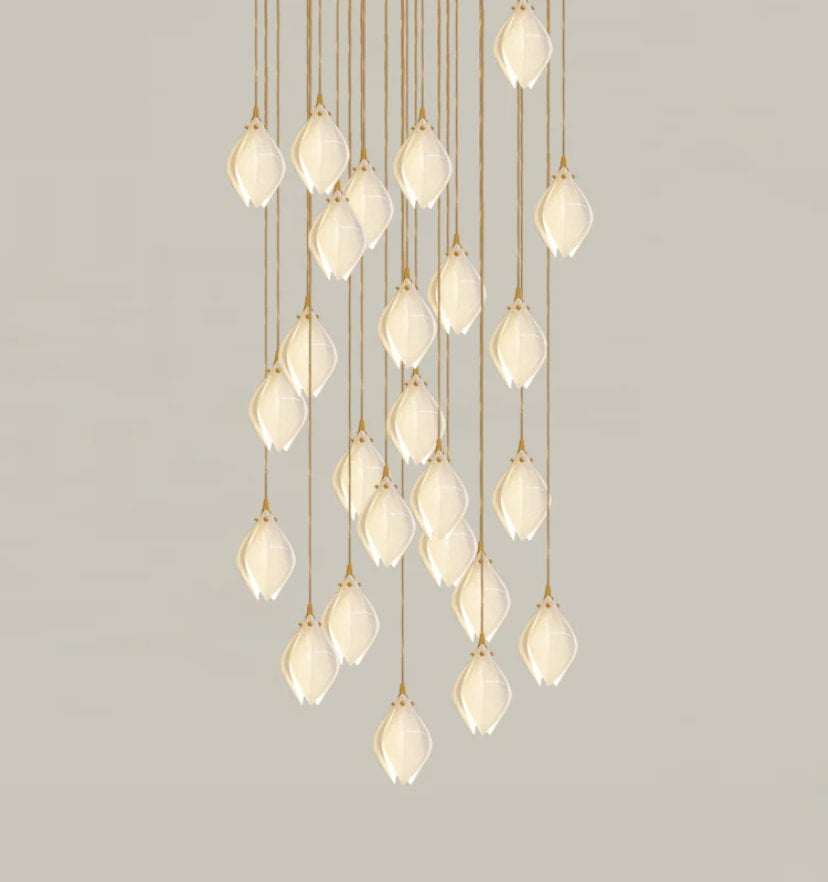 Ceramic Flower Pendant Light - Yiarolight
