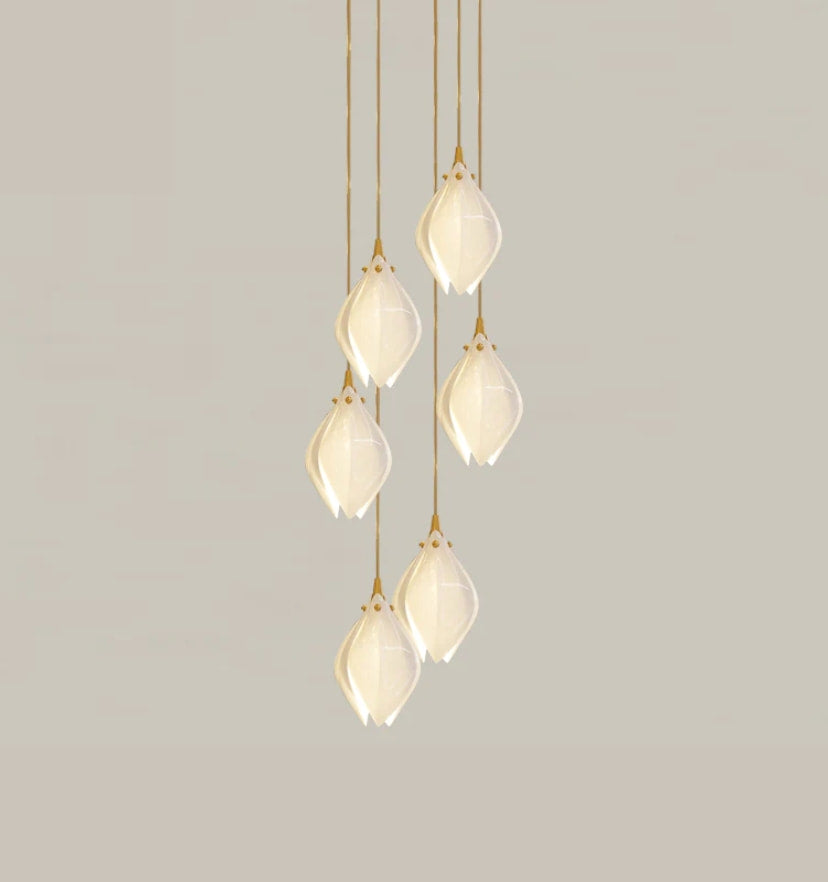 Ceramic Flower Pendant Light - Yiarolight