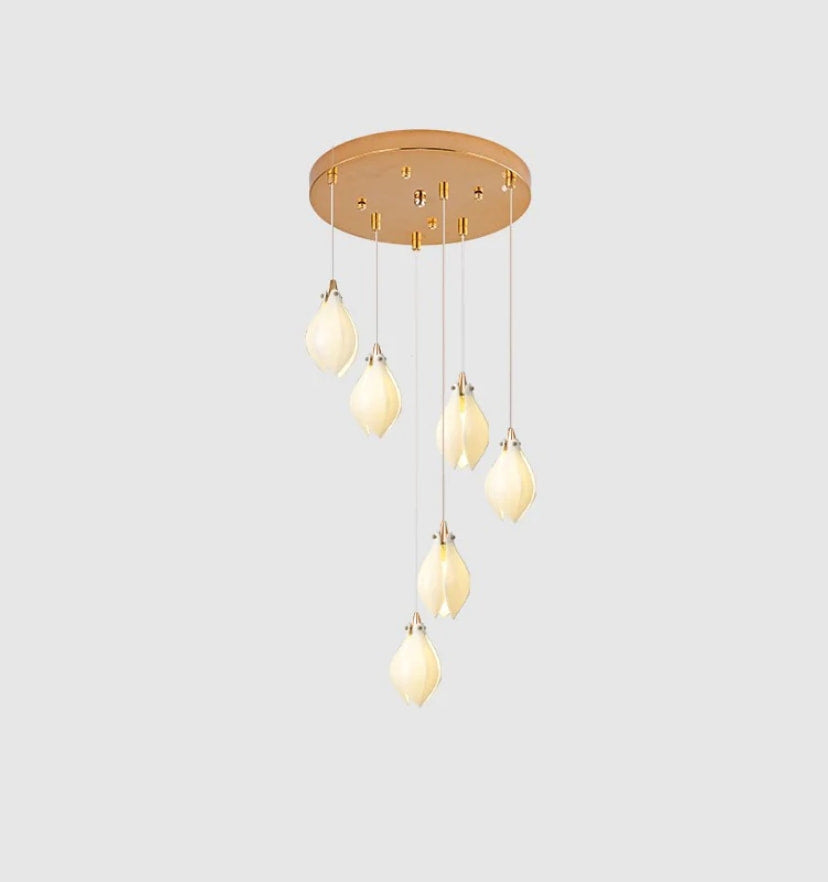 Ceramic Flower Pendant Light - Yiarolight