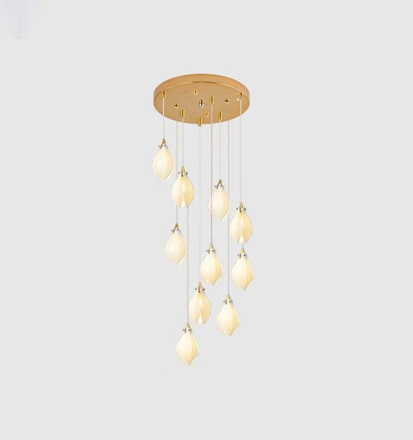 Ceramic Flower Pendant Light - Yiarolight