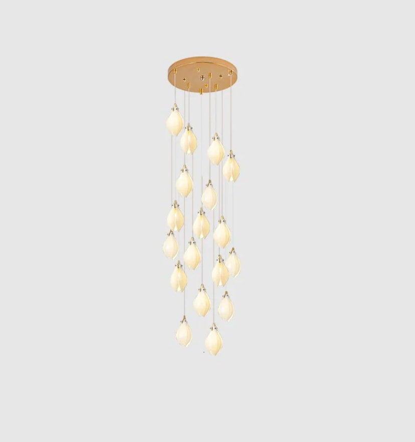 Ceramic Flower Pendant Light - Yiarolight
