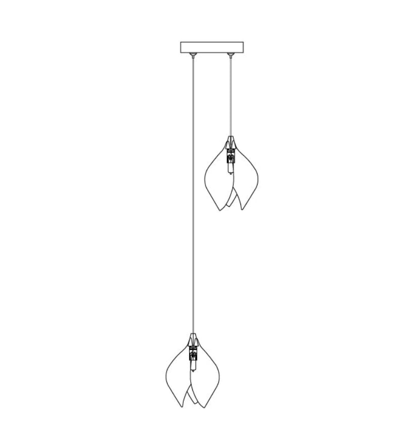 Ceramic Flower Pendant Light - Yiarolight