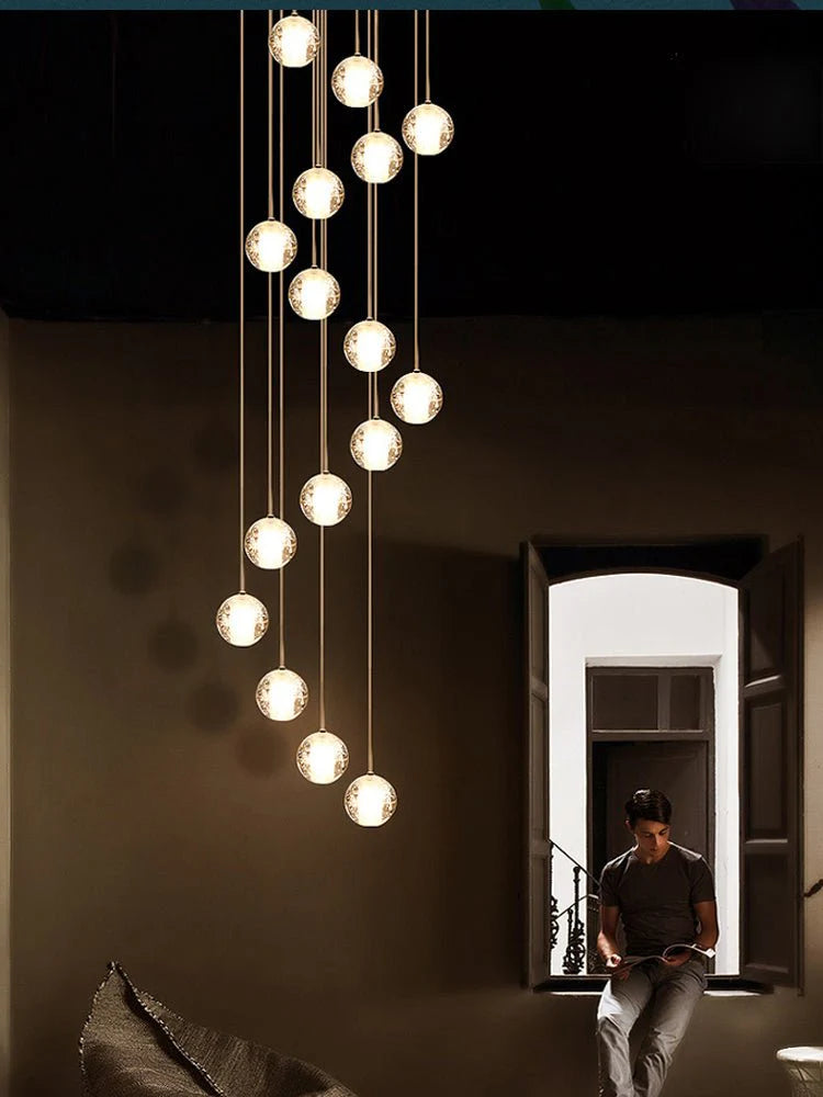 Crystal Bubbles Balls Pendant Lamp - Yiarolight