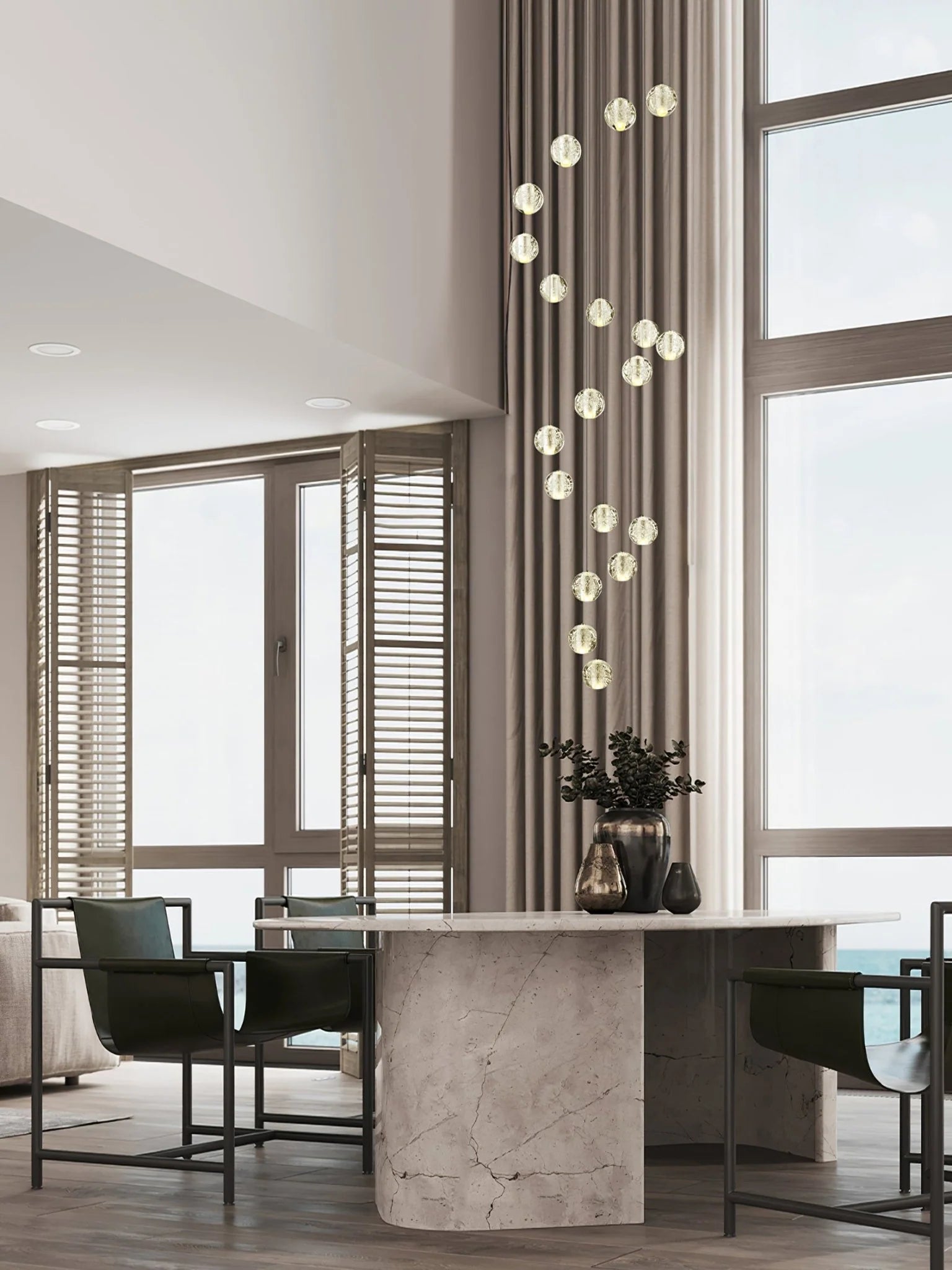 Crystal Bubbles Balls Pendant Lamp - Yiarolight