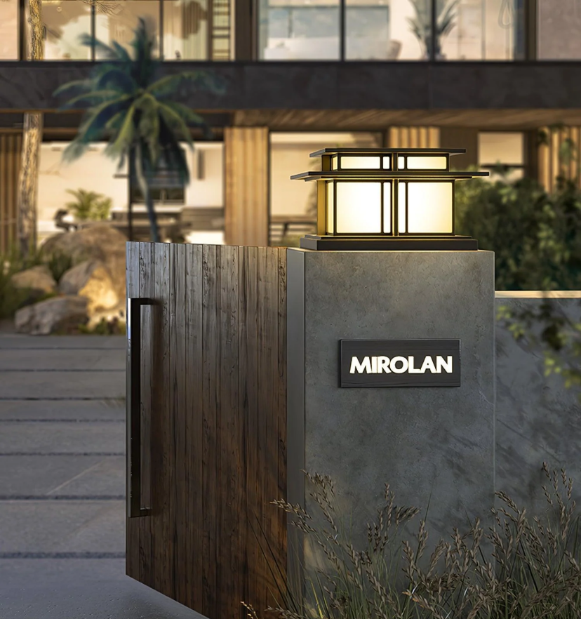 Boilyn Pillar Solar Outdoor Light - Auraolight