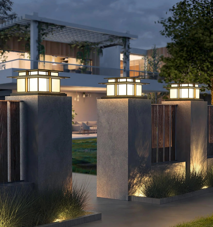 Boilyn Pillar Solar Outdoor Light - Auraolight