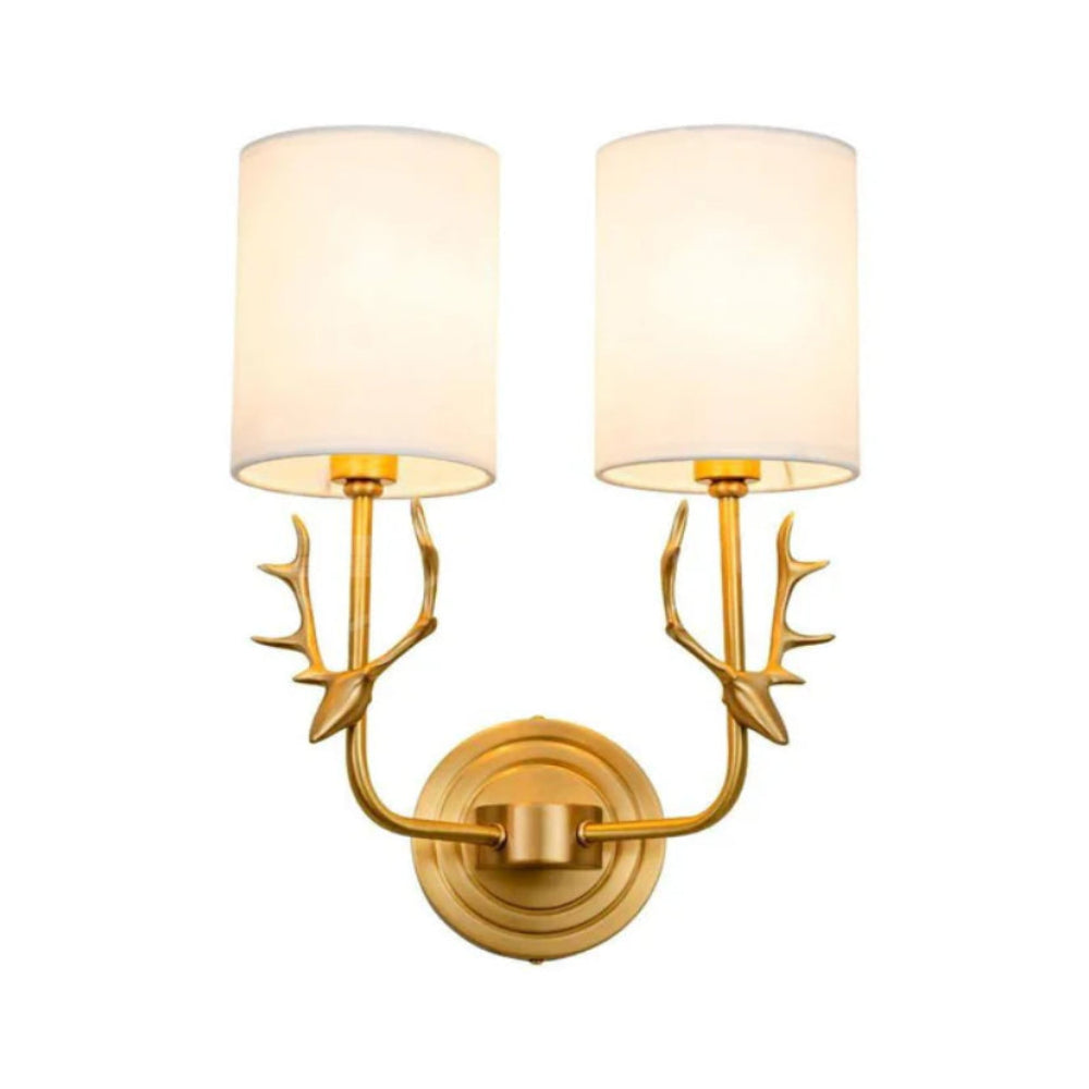 Brass Deer Head Wall Light - Yiarolight