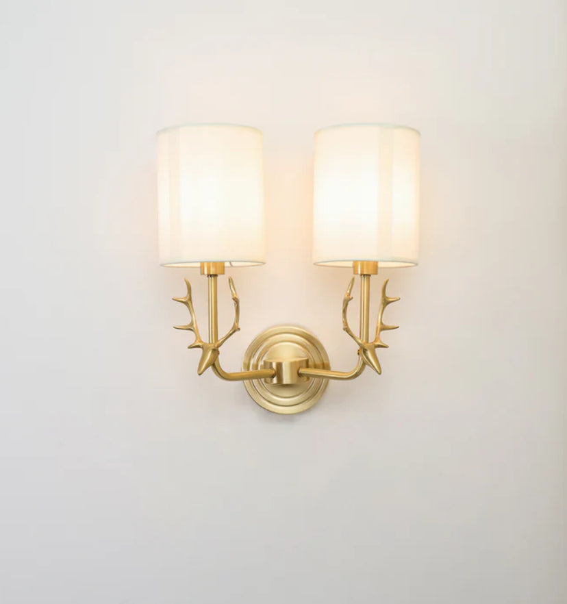 Brass Deer Head Wall Light - Yiarolight
