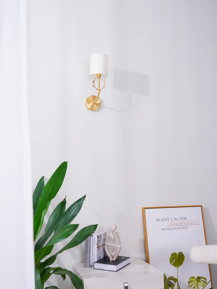Brass Deer Head Wall Light - Yiarolight