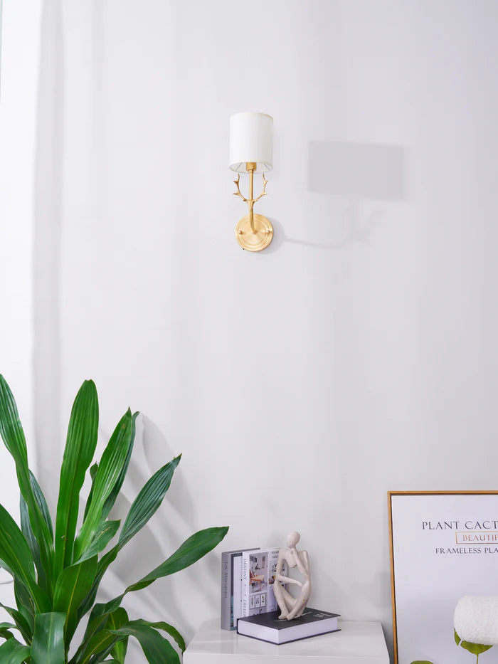 Brass Deer Head Wall Light - Yiarolight