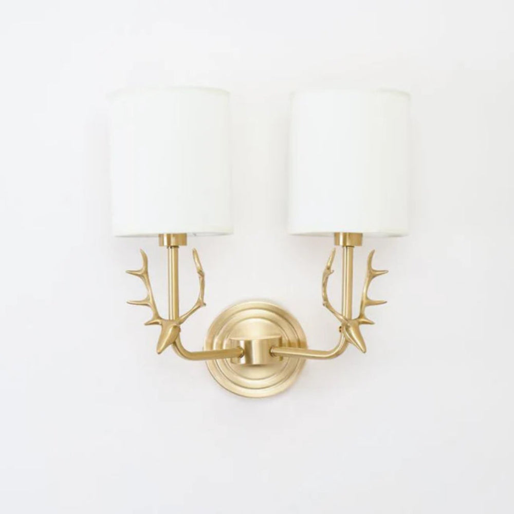 Brass Deer Head Wall Light - Yiarolight