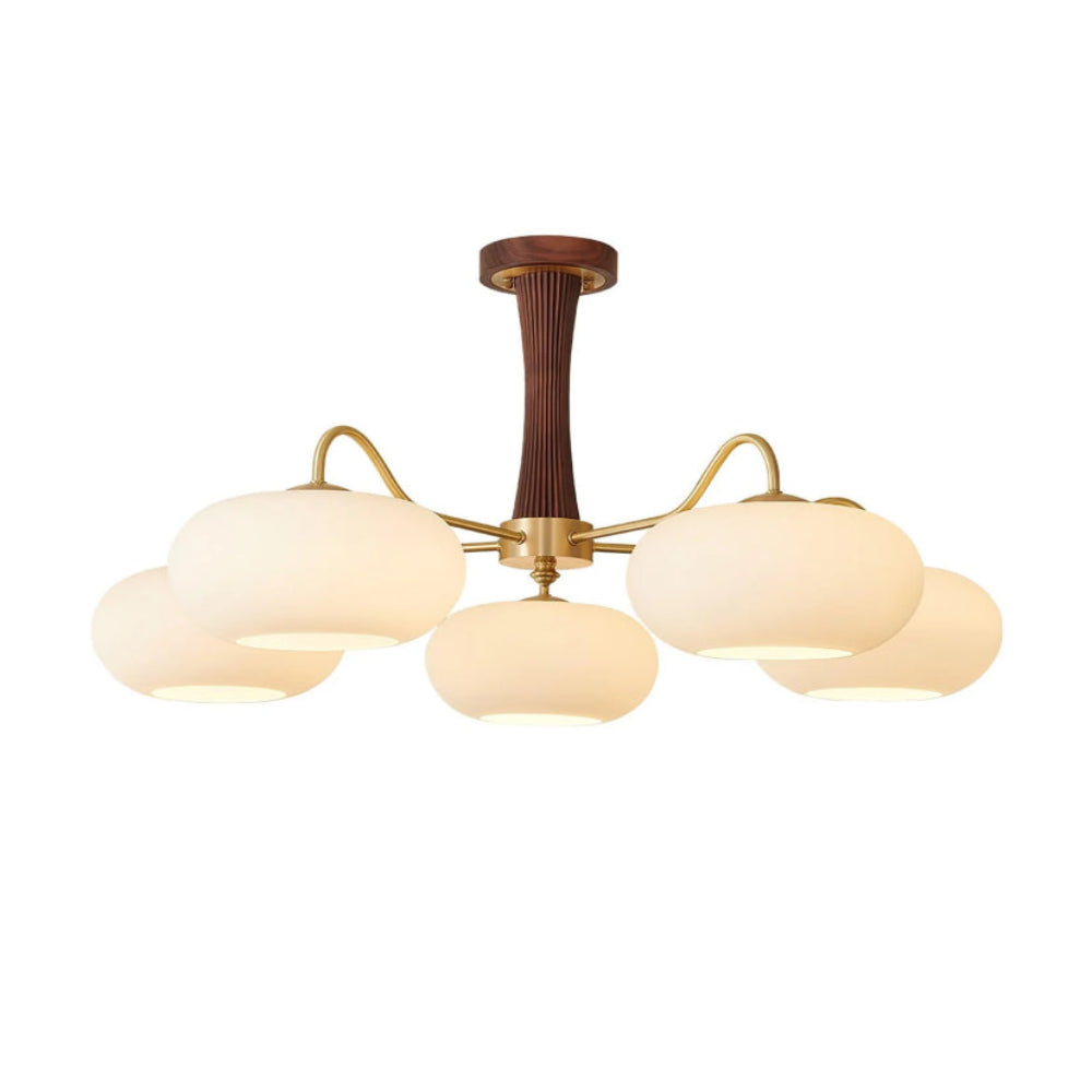 Brass Wooden Persimmon Chandelier - Yiarolight