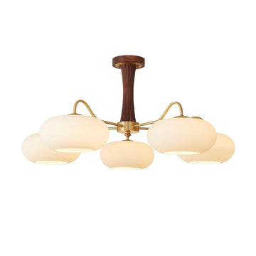 Brass Wooden Persimmon Chandelier - Yiarolight