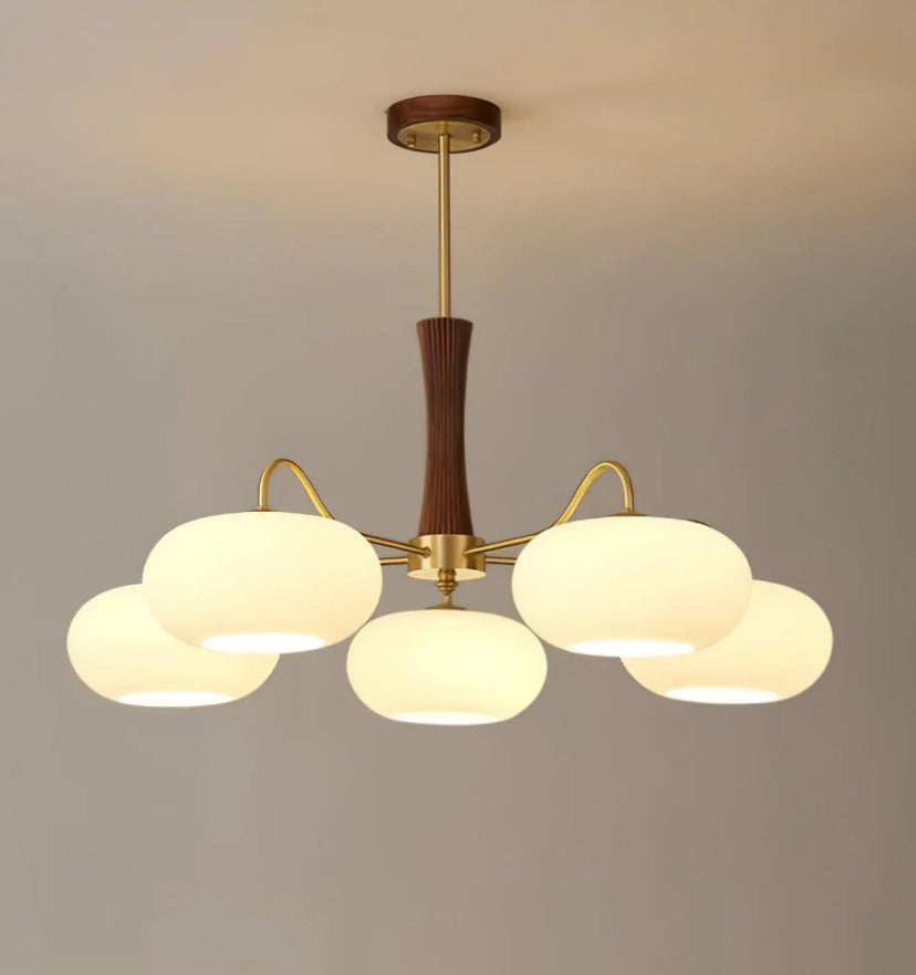 Brass Wooden Persimmon Chandelier - Yiarolight
