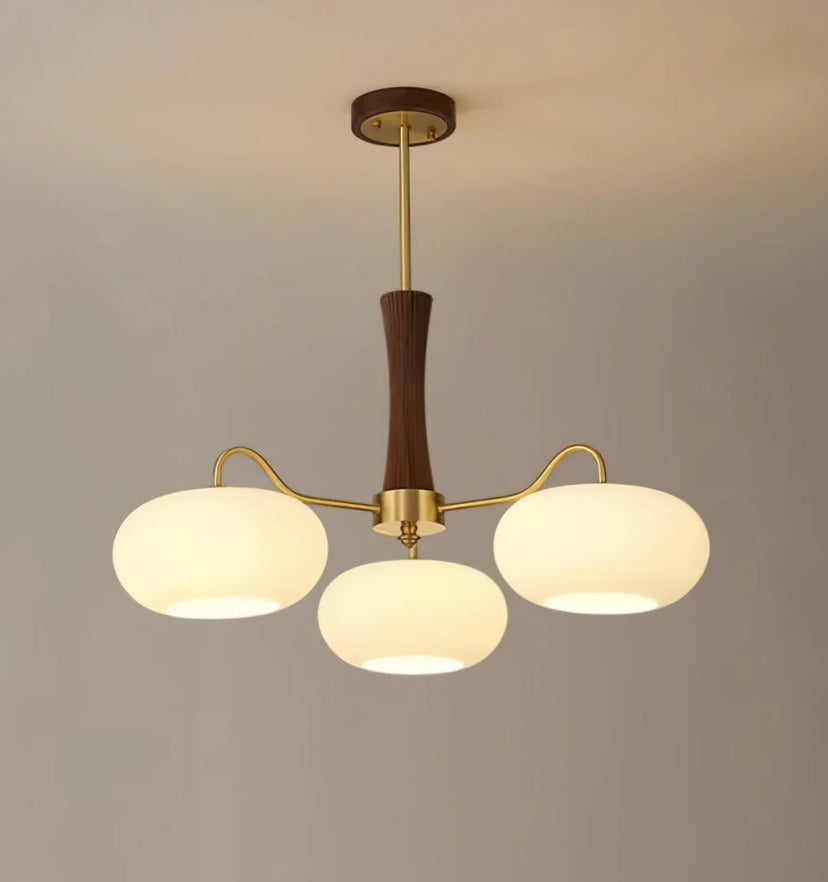 Brass Wooden Persimmon Chandelier - Yiarolight