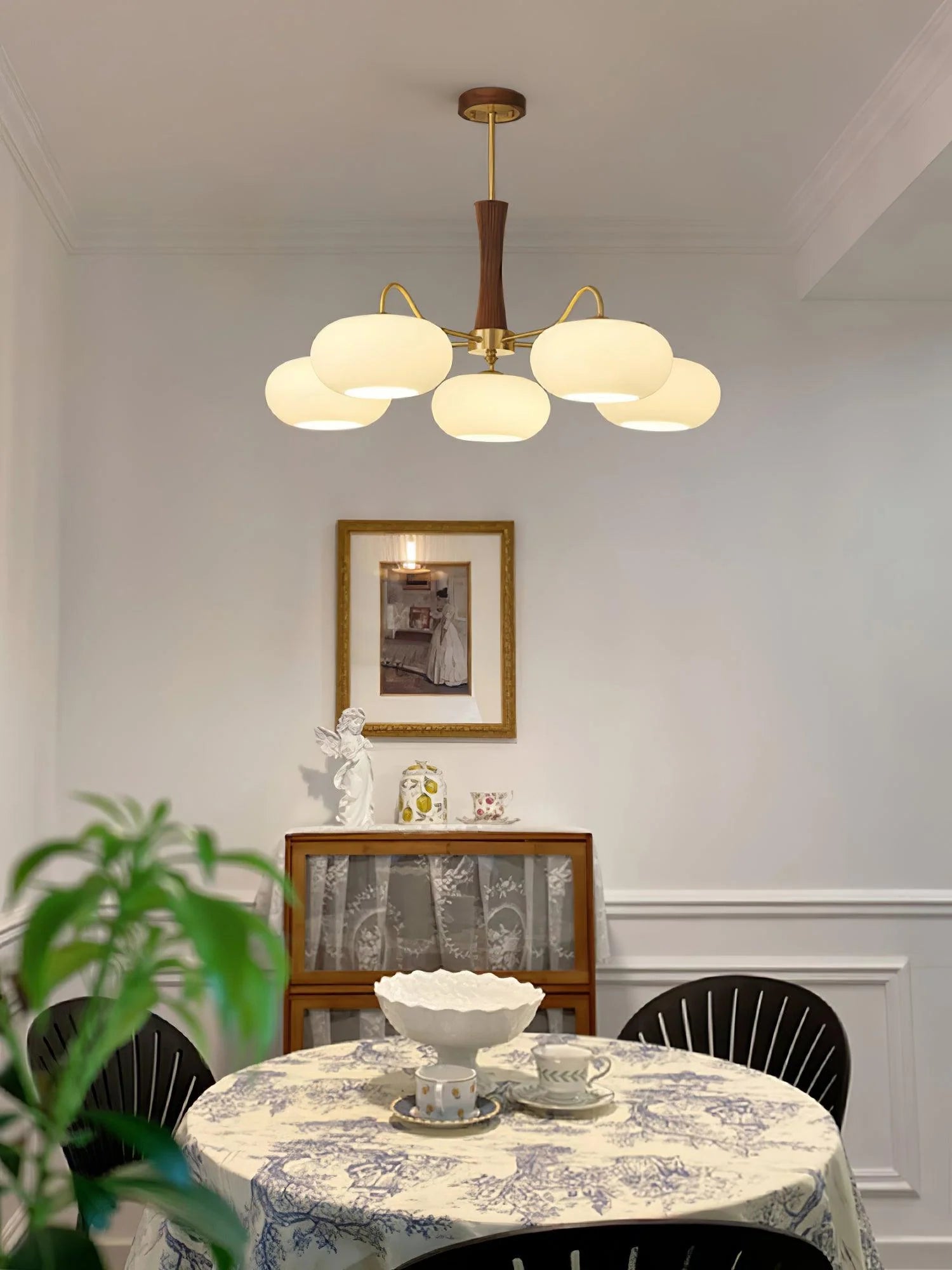 Brass Wooden Persimmon Chandelier - Yiarolight