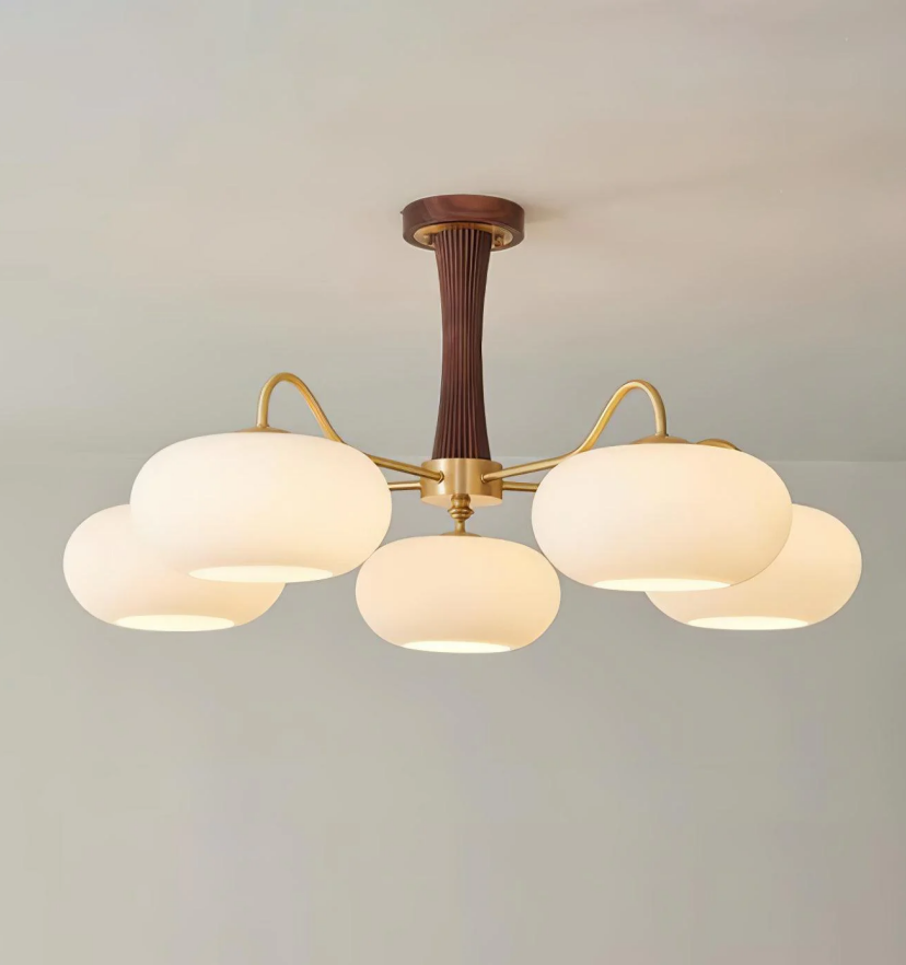 Brass Wooden Persimmon Chandelier - Yiarolight