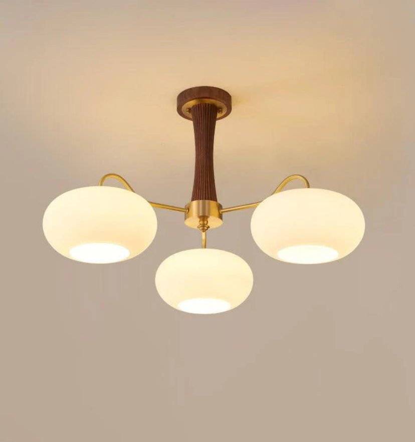 Brass Wooden Persimmon Chandelier - Yiarolight