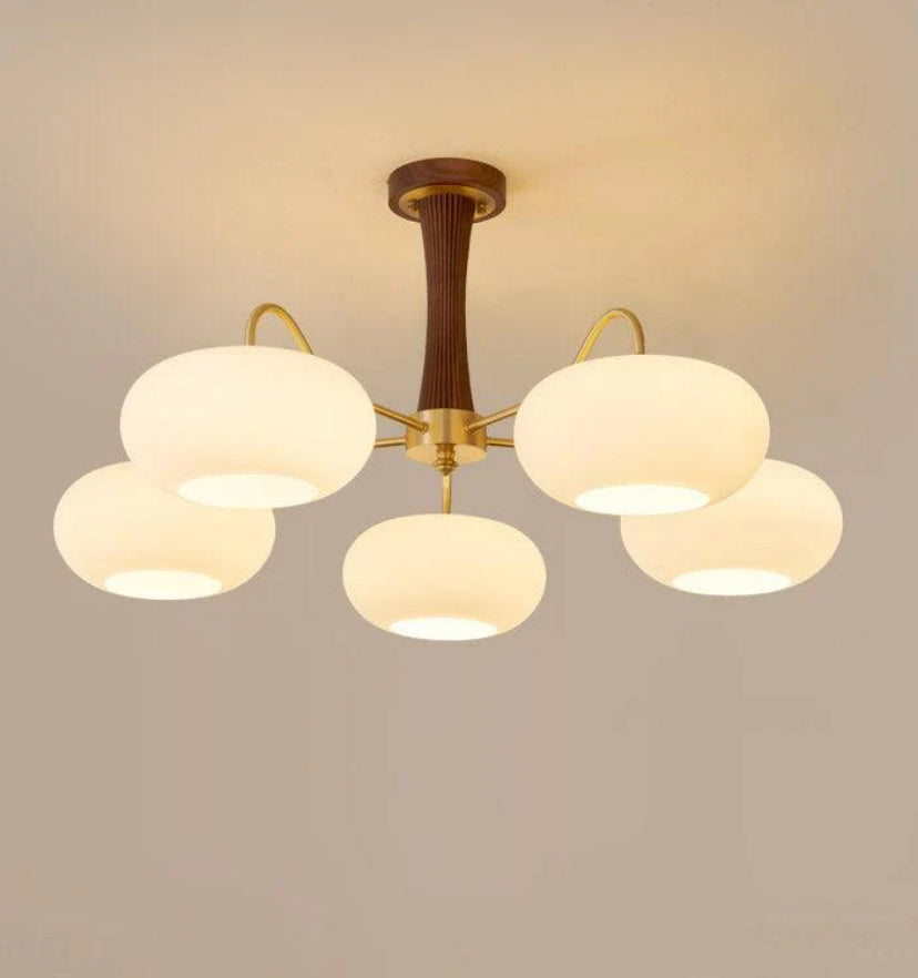 Brass Wooden Persimmon Chandelier - Yiarolight