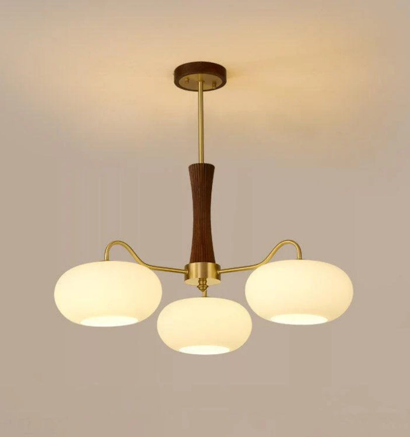 Brass Wooden Persimmon Chandelier - Yiarolight