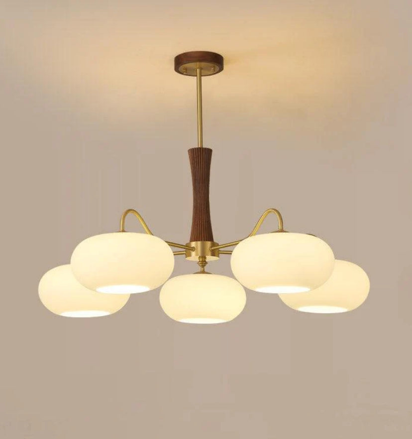 Brass Wooden Persimmon Chandelier - Yiarolight