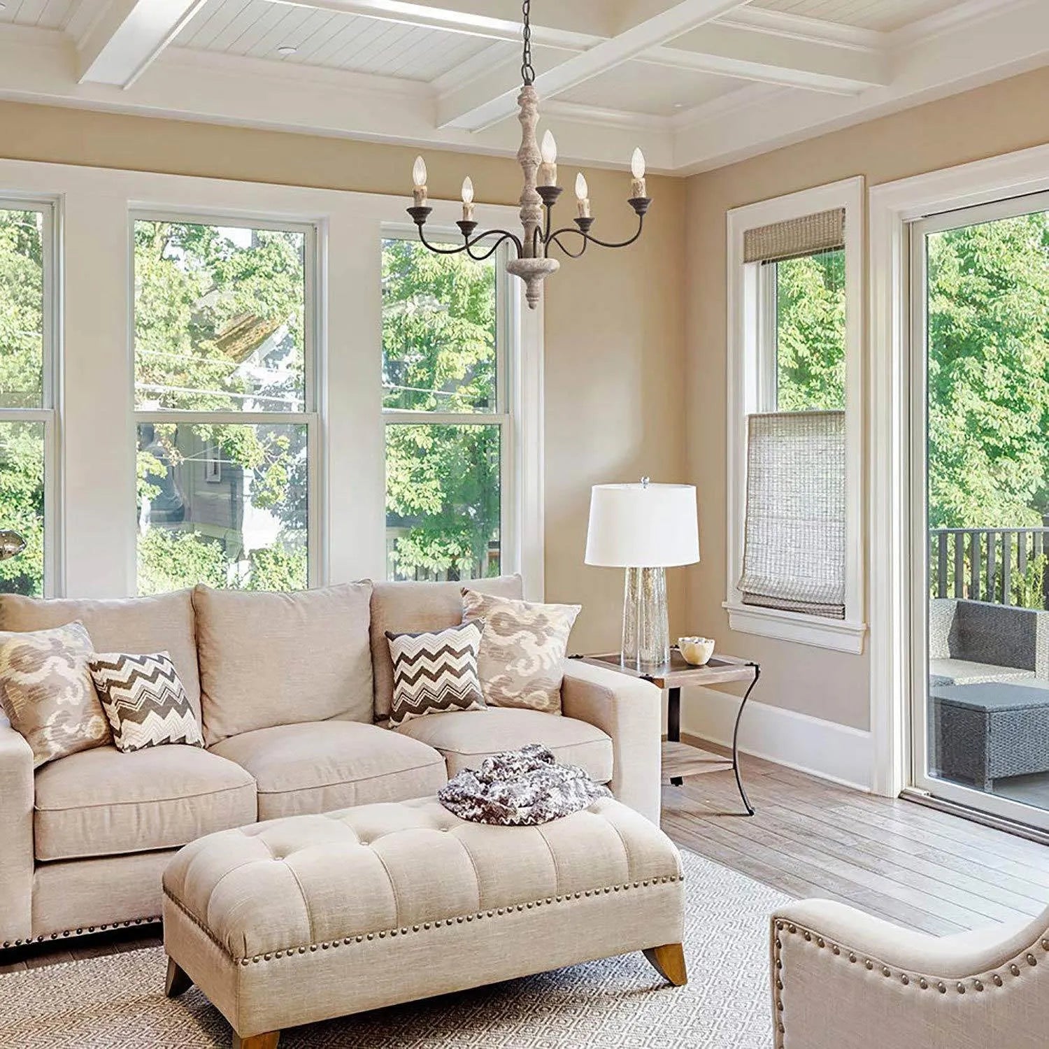 Candlestick Farmhouse Chandelier - Yiarolight