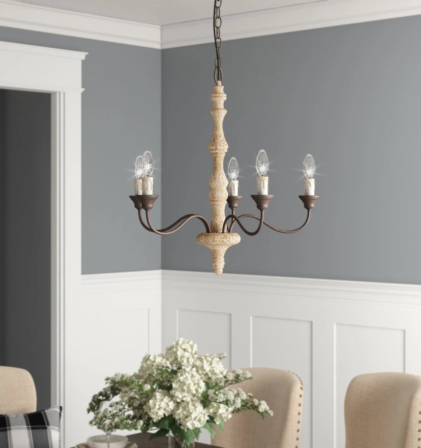 Candlestick Farmhouse Chandelier - Yiarolight