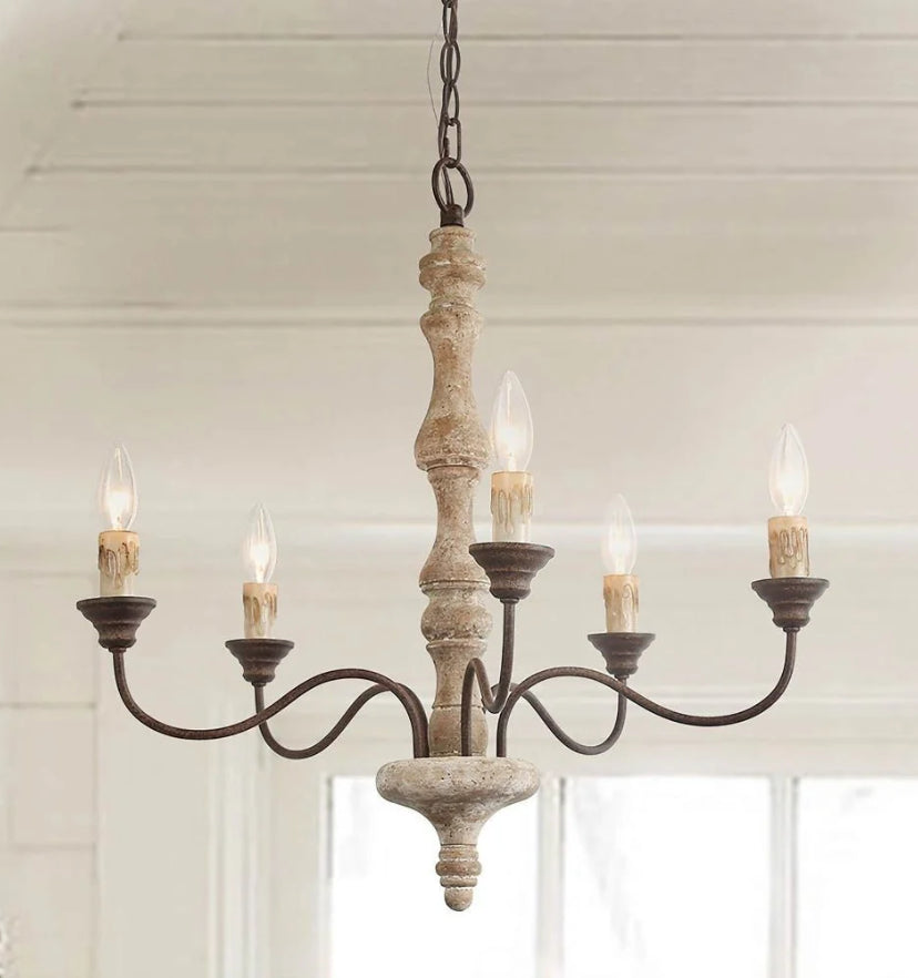 Candlestick Farmhouse Chandelier - Yiarolight