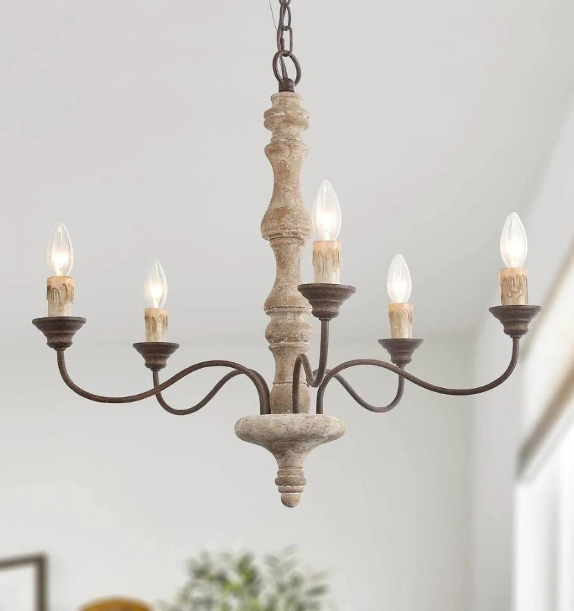 Candlestick Farmhouse Chandelier - Yiarolight
