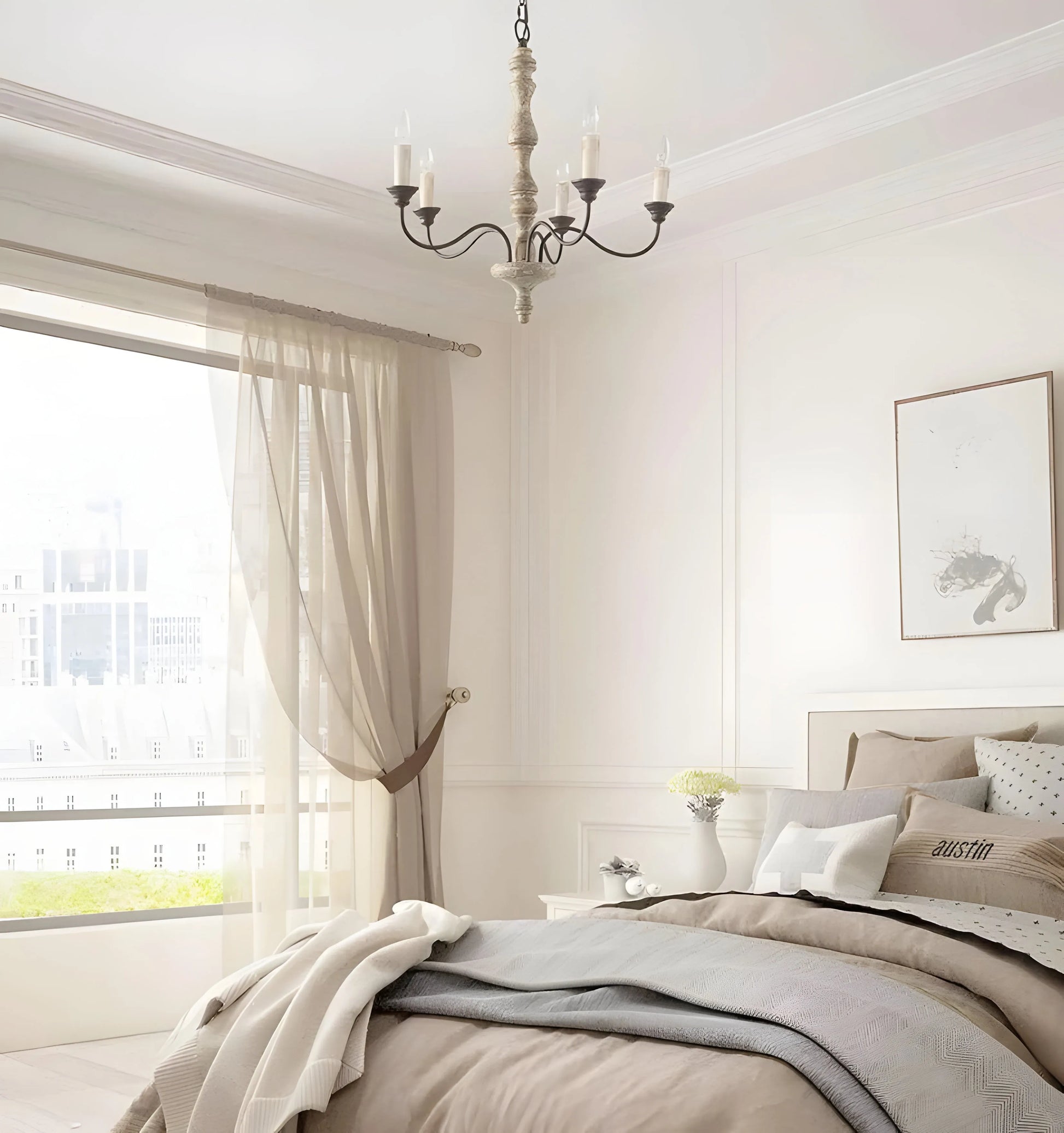 Candlestick Farmhouse Chandelier - Yiarolight